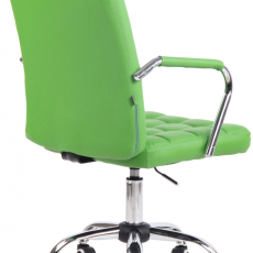 Kancelárska stolička Terni, syntetická koža, zelená - 4