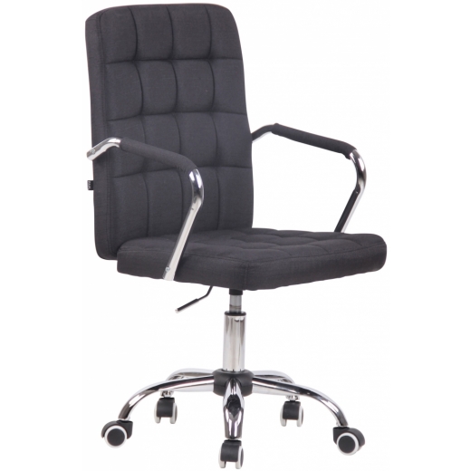 Kancelárska stolička Terni, textil, čierna - 1