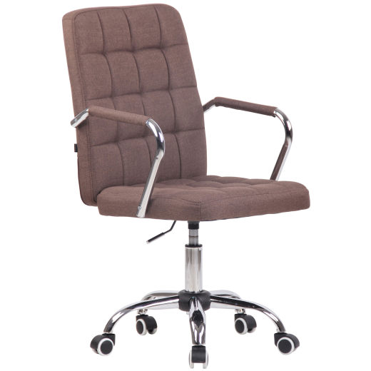 Kancelárska stolička Terni, textil, hnedá - 1
