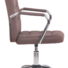 Kancelárska stolička Terni, textil, hnedá - 3