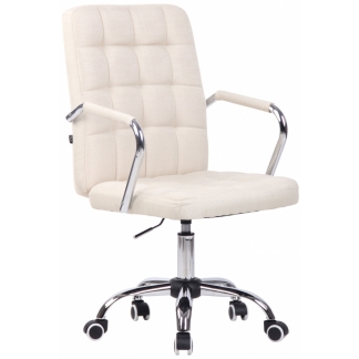 Kancelárska stolička Terni, textil, krémová