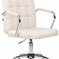Kancelárska stolička Terni, textil, krémová - 1