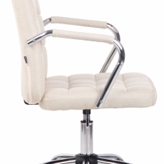 Kancelárska stolička Terni, textil, krémová - 3