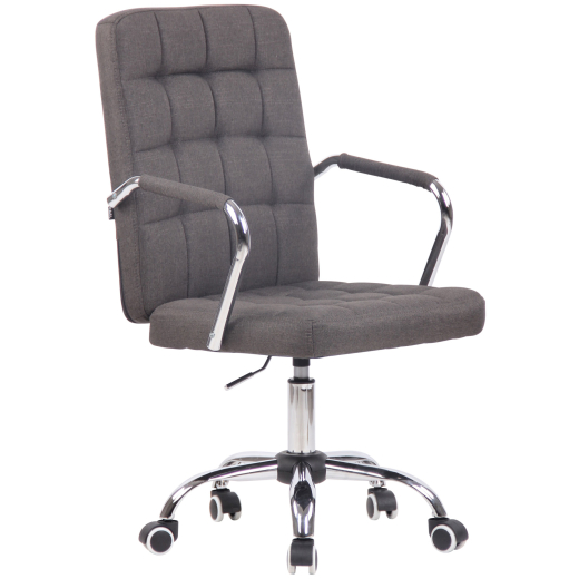Kancelárska stolička Terni, textil, tmavo šedá - 1