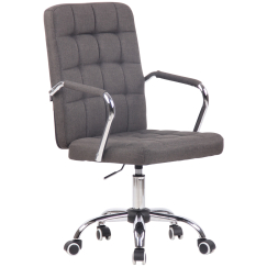 Kancelárska stolička Terni, textil, tmavo šedá