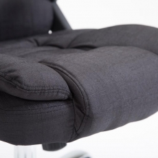 Kancelárska stolička Thor, textil, čierna - 6