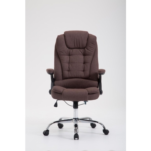 Kancelárska stolička Thor, textil, hnedá - 1