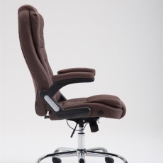 Kancelárska stolička Thor, textil, hnedá - 2