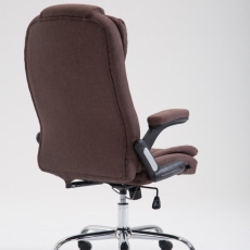 Kancelárska stolička Thor, textil, hnedá - 3