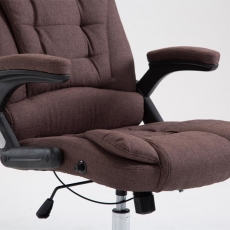 Kancelárska stolička Thor, textil, hnedá - 5