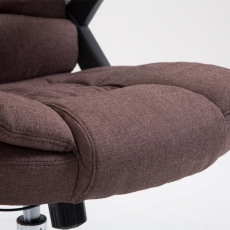 Kancelárska stolička Thor, textil, hnedá - 6