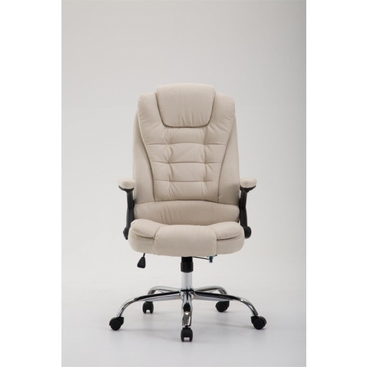 Kancelárska stolička Thor, textil, krémová - 1