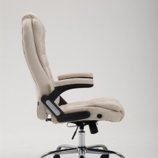 Kancelárska stolička Thor, textil, krémová - 2