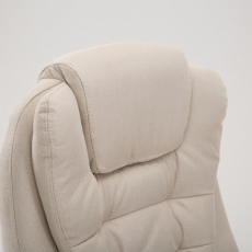 Kancelárska stolička Thor, textil, krémová - 4
