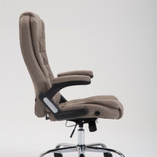 Kancelárska stolička Thor, textil, taupe - 2