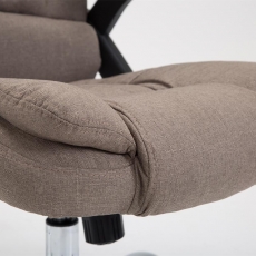 Kancelárska stolička Thor, textil, taupe - 6
