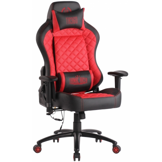 Kancelárska stolička Tommy, čierna / červená - 1