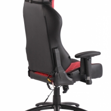 Kancelárska stolička Tommy, čierna / červená - 3