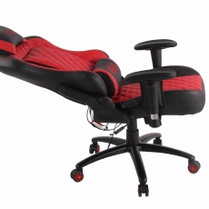 Kancelárska stolička Tommy, čierna / červená - 8