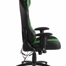 Kancelárska stolička Tommy, čierna / zelená - 2
