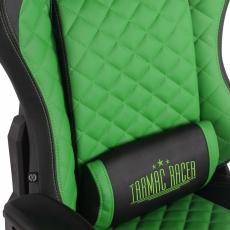 Kancelárska stolička Tommy, čierna / zelená - 5