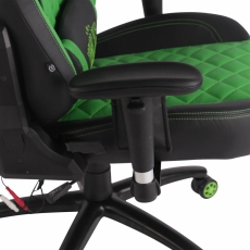 Kancelárska stolička Tommy, čierna / zelená - 6
