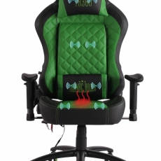 Kancelárska stolička Tommy, čierna / zelená - 8