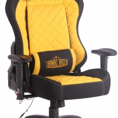 Kancelárska stolička Tony, čierna / žltá - 1
