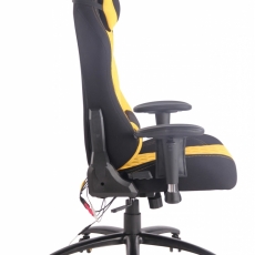Kancelárska stolička Tony, čierna / žltá - 2