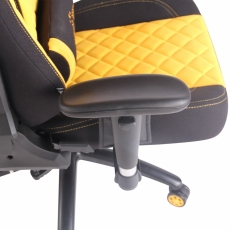 Kancelárska stolička Tony, čierna / žltá - 6