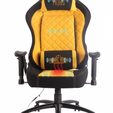 Kancelárska stolička Tony, čierna / žltá - 9
