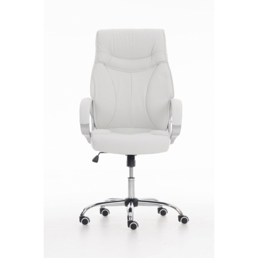 Kancelárska stolička Torro, syntetická koža, biela - 1