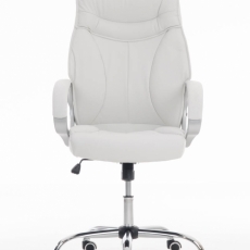 Kancelárska stolička Torro, syntetická koža, biela - 1