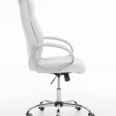 Kancelárska stolička Torro, syntetická koža, biela - 2