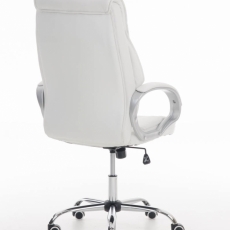 Kancelárska stolička Torro, syntetická koža, biela - 3