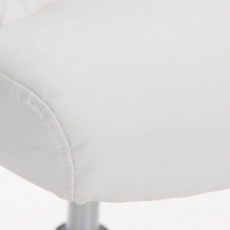Kancelárska stolička Torro, syntetická koža, biela - 6