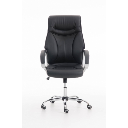 Kancelárska stolička Torro, syntetická koža, čierna - 1
