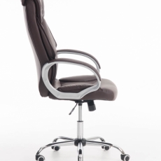 Kancelárska stolička Torro, syntetická koža, hnedá - 2
