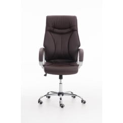 Kancelárska stolička Torro, syntetická koža, hnedá