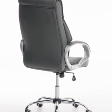 Kancelárska stolička Torro, syntetická koža, šedá - 3