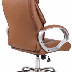 Kancelárska stolička Torro, syntetická koža, svetlo hnedá - 3