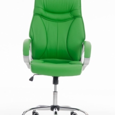 Kancelárska stolička Torro, syntetická koža, zelená - 1