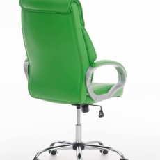 Kancelárska stolička Torro, syntetická koža, zelená - 3