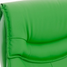 Kancelárska stolička Torro, syntetická koža, zelená - 4