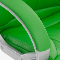 Kancelárska stolička Torro, syntetická koža, zelená - 5