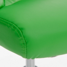 Kancelárska stolička Torro, syntetická koža, zelená - 6