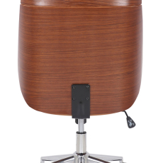 Kancelárska stolička Varel, syntetická koža, orech / čierna - 3