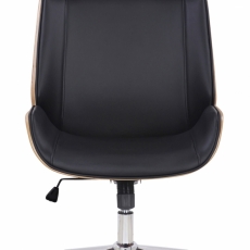 Kancelárska stolička Varel, syntetická koža, prírodná / čierna - 2