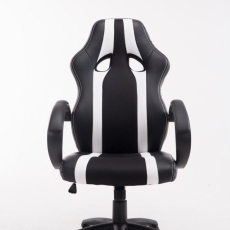 Kancelárska stolička Velvet, čierna / biela - 2
