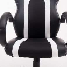 Kancelárska stolička Velvet, čierna / biela - 6